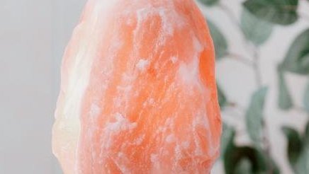 healing crystal lamp