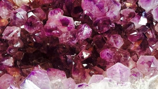 purple healing stones